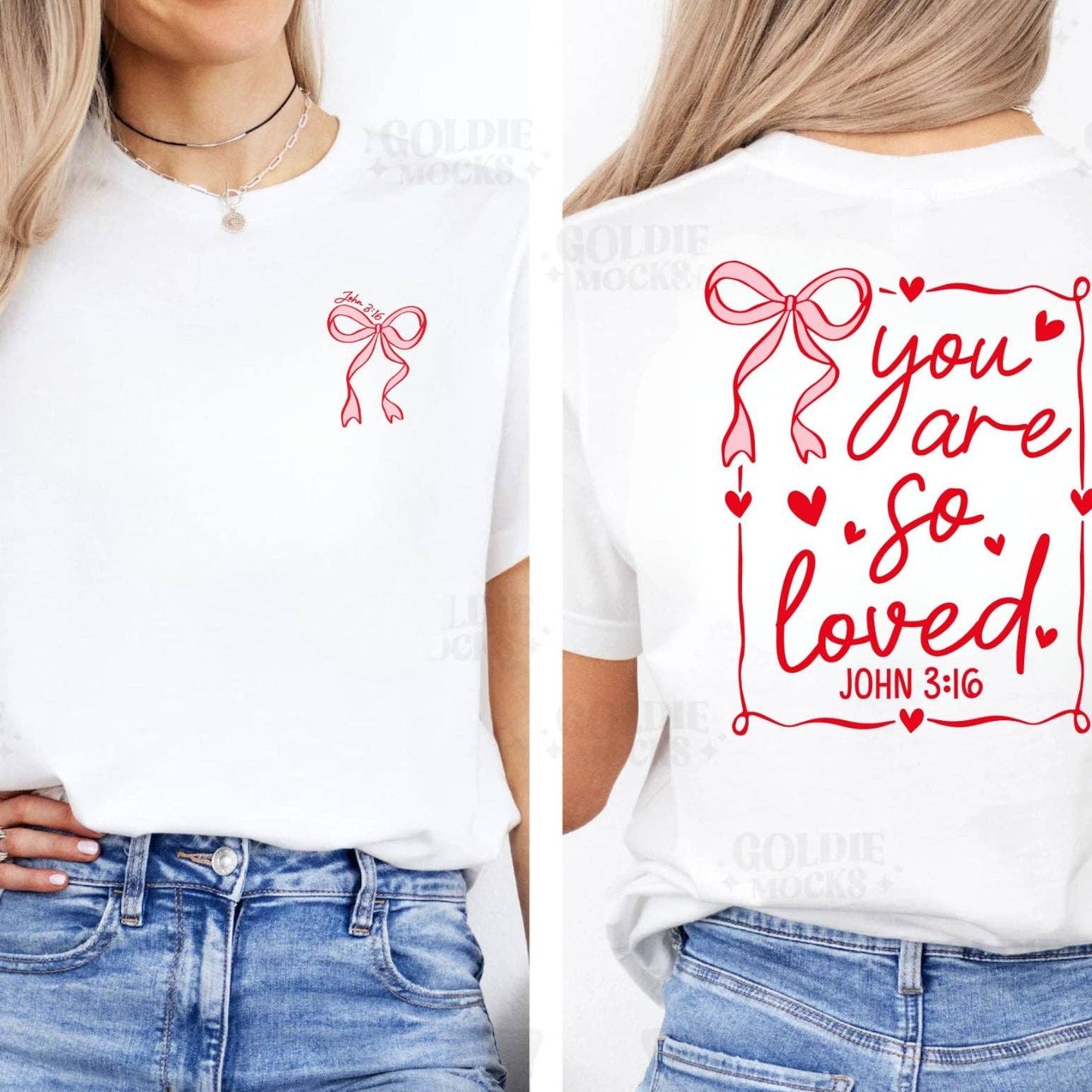 John 3:16 Coquette Bow Tee
